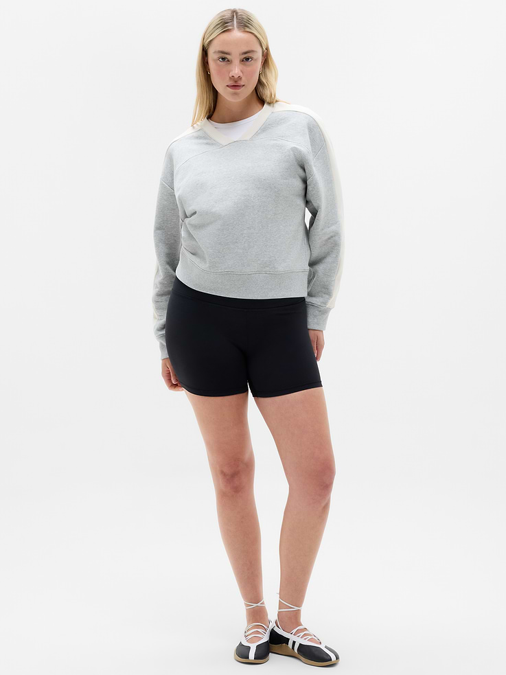 Image 4 of 5, Forever Fleece V-Neck Sweatshirt