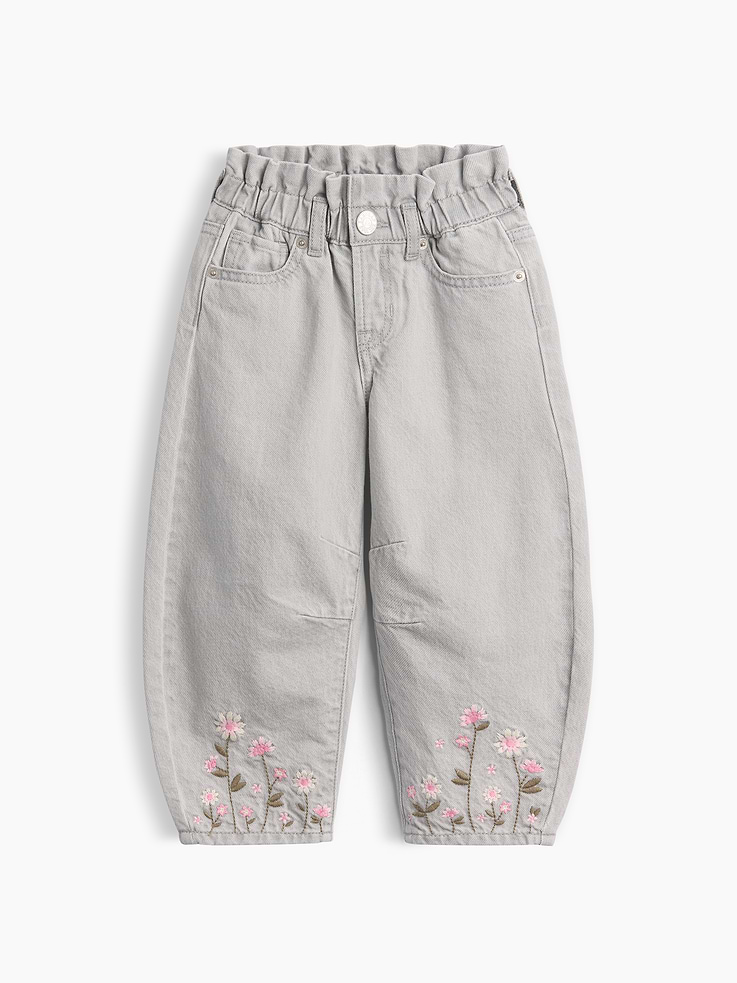 Image 2 of 4, Baby & Toddler Embroidered Horseshoe Jeans