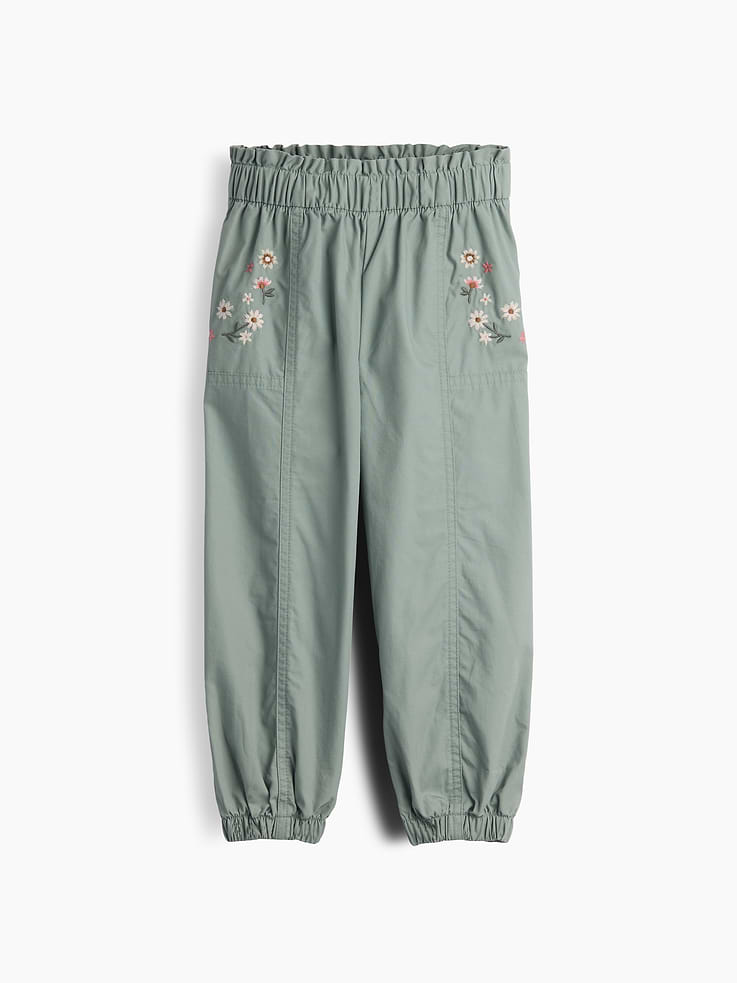 Image 2 of 4, Baby & Toddler Poplin Pull-On Joggers