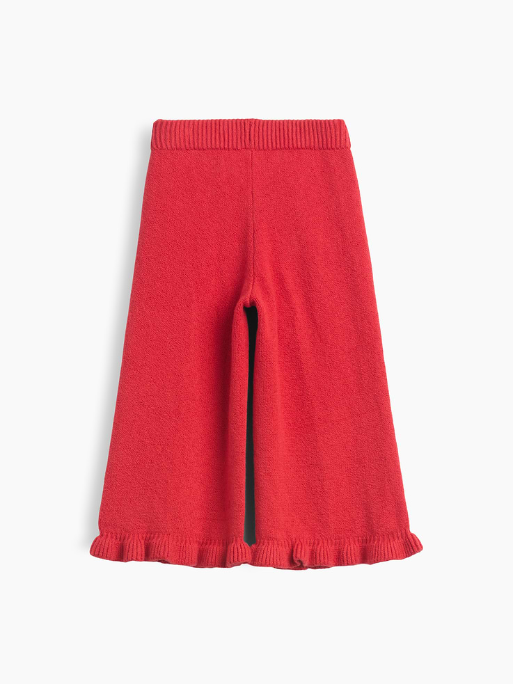 Image number 3 showing, CashSoft Ruffle Wide-Leg Pants