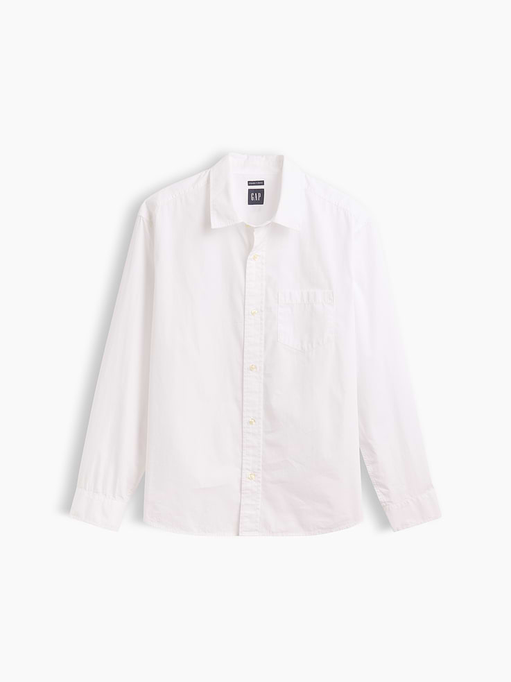 Image number 5 showing, Organic Cotton Poplin Relaxed Shirt