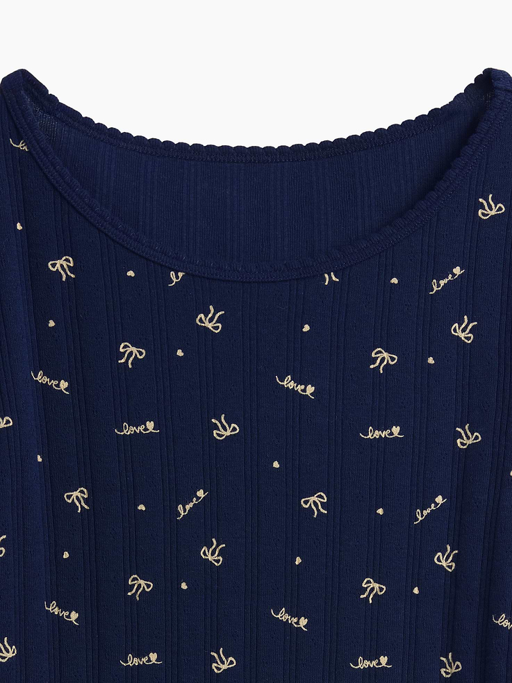 Image 4 of 4, Kids Pointelle T-Shirt