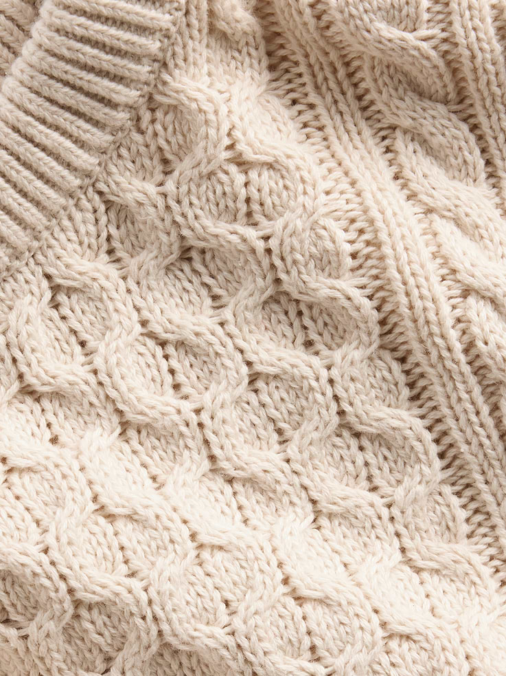 Image 5 de 5, Chandail surdimensionné en tricot torsadé 100 % coton pour Enfant