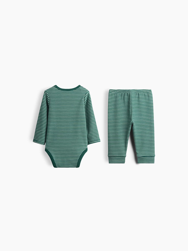 Image 2 of 3, Baby Softspun Bodysuit Outfit Set