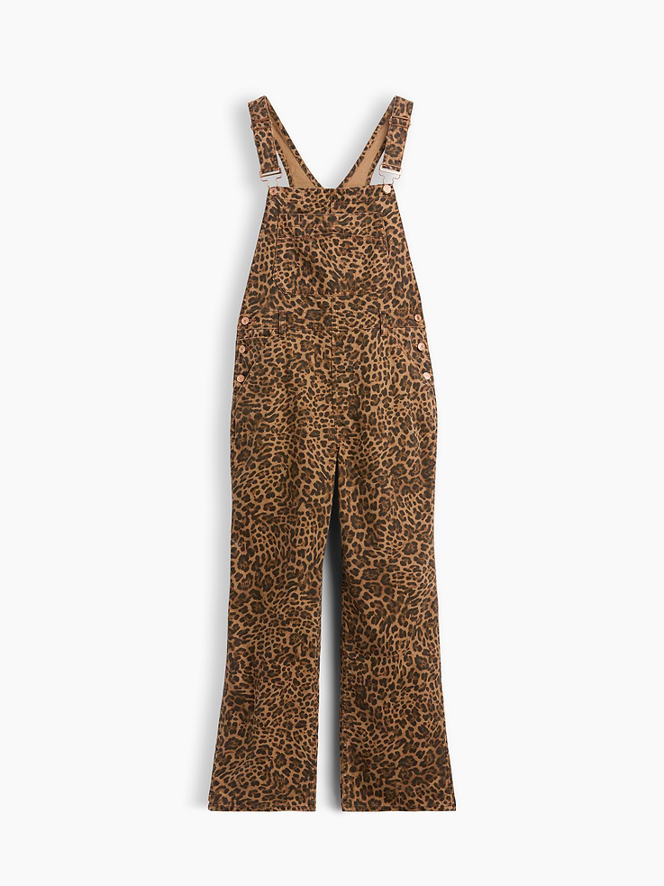 Image number 5 showing, Leopard Print Loose Overalls