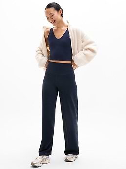 Elation Ultra High Rise Wide Leg Pant — Navy by Athleta
