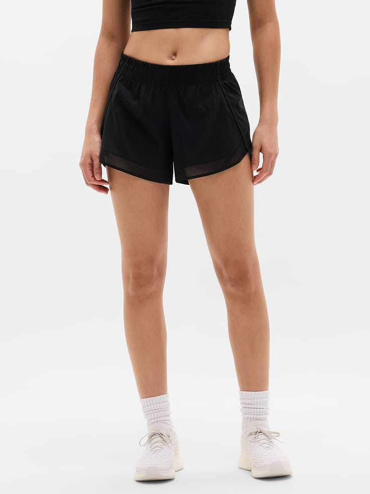 Image number 2 showing, Mesh Racer Run Mid Rise 4" Short