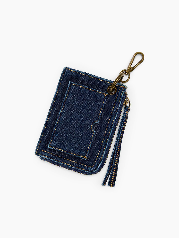 Image number 2 showing, Denim Card Case Bag Charm