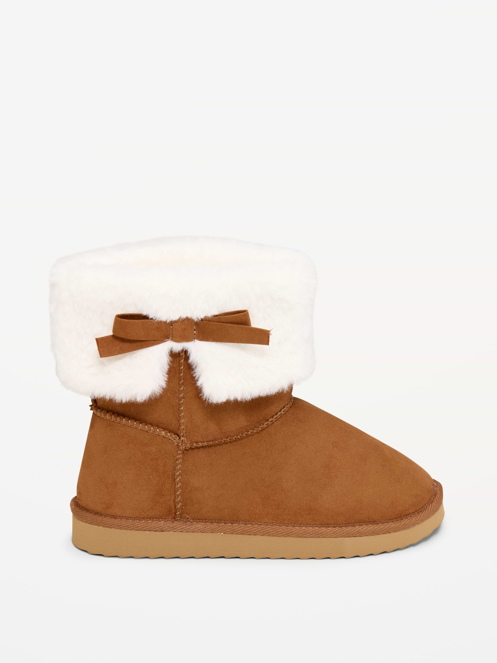 Image 3 of 4, Faux-Suede Booties for Girls