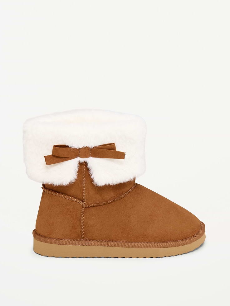 Image 3 of 4, Faux-Suede Booties for Girls