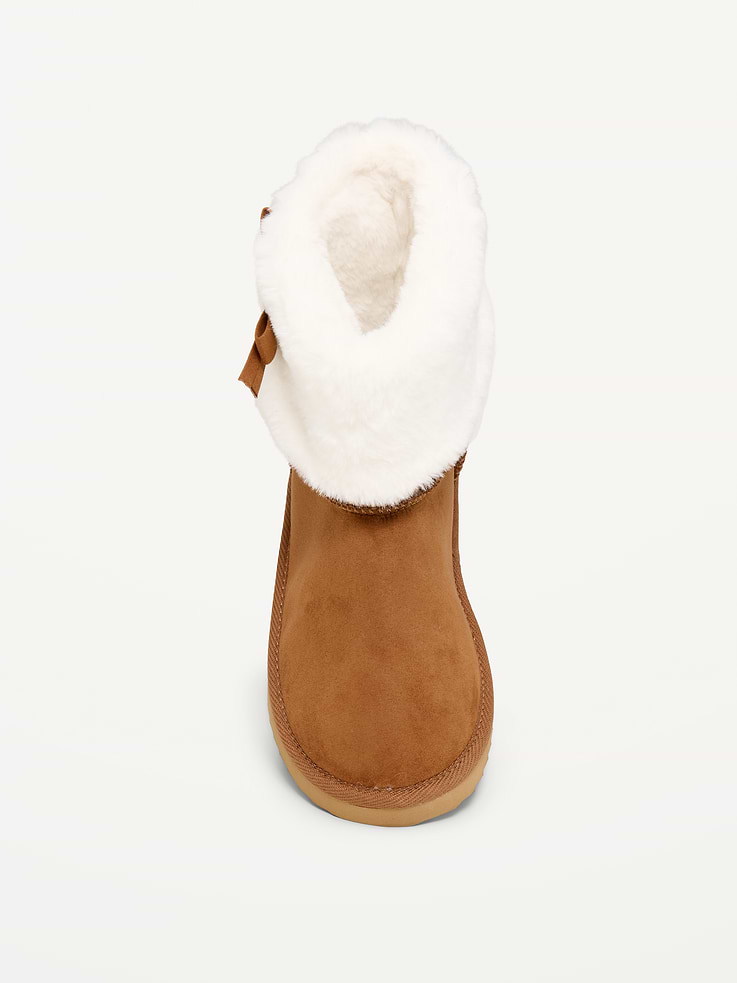 Image 2 of 4, Faux-Suede Booties for Girls