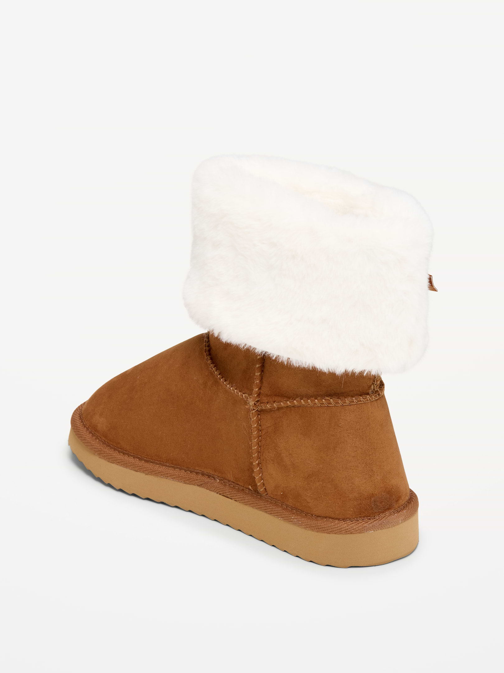 Image 4 of 4, Faux-Suede Booties for Girls