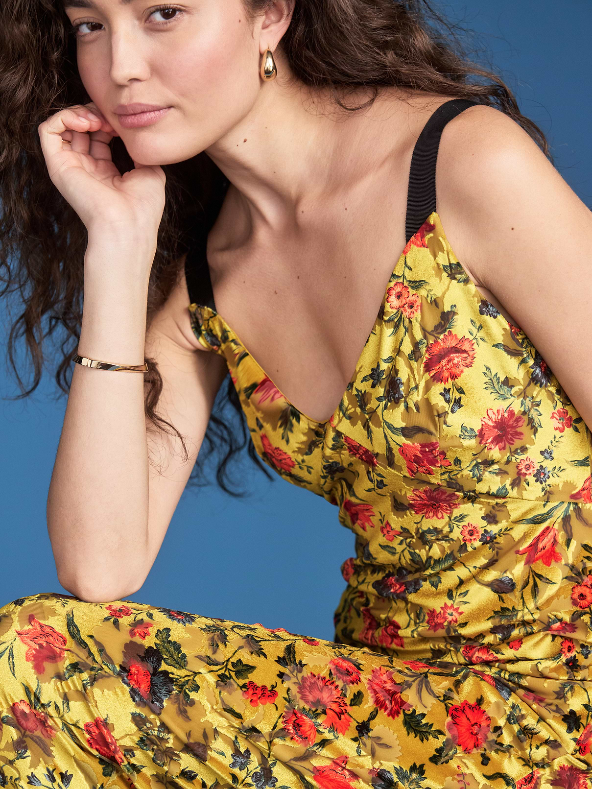 Image 6 of 7, Old Navy x Altuzarra Velvet Maxi Dress