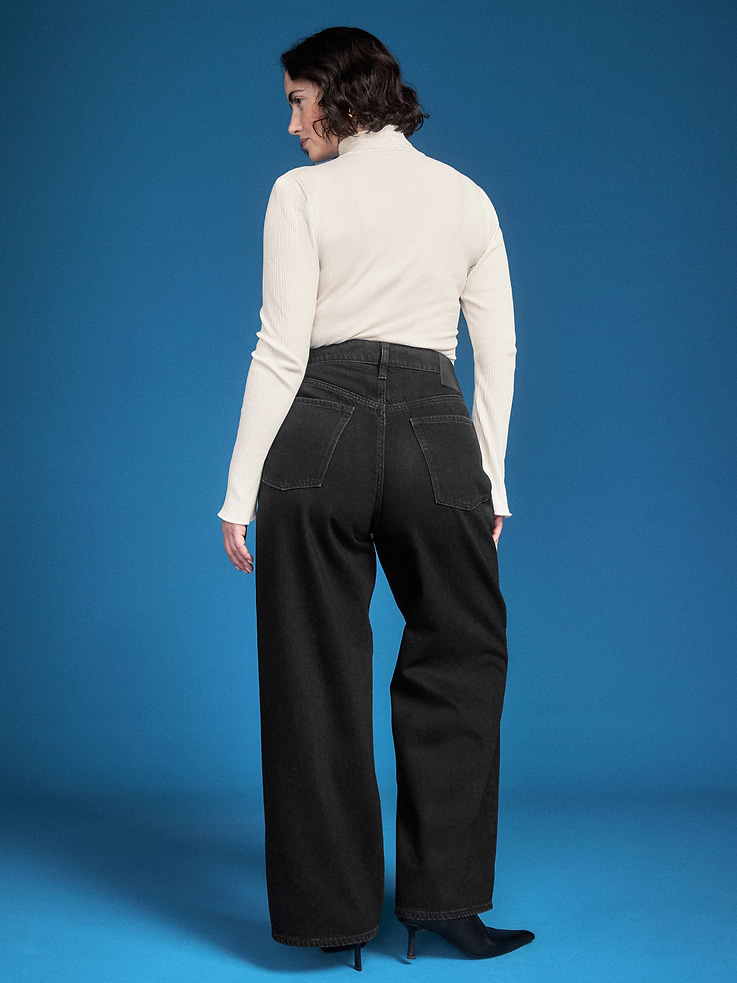 Image 3 of 8, Old Navy x Altuzarra High-Waisted Embellished Baggy Wide-Leg Jeans