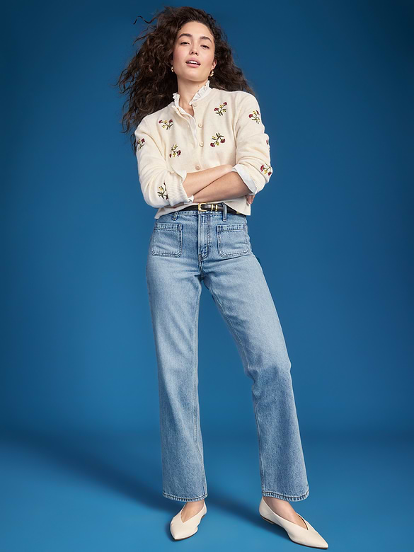 Old Navy x Altuzarra High-Waisted Straight Leg Jeans