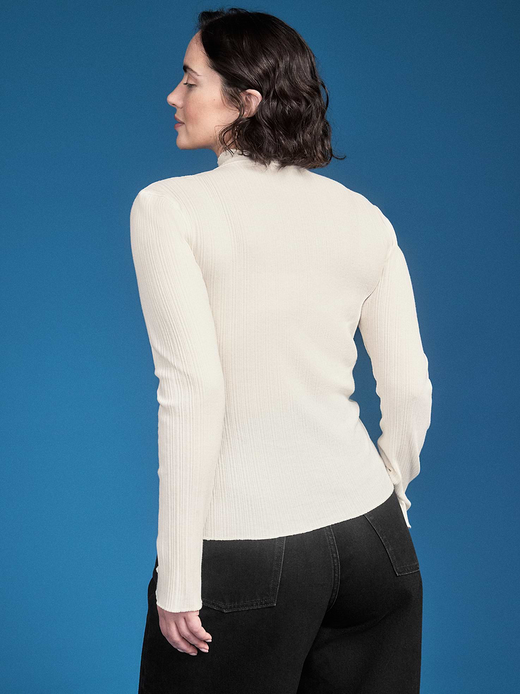 Image 2 de 6, Haut ajusté côtelé à manches longues Old Navy x Altuzarra