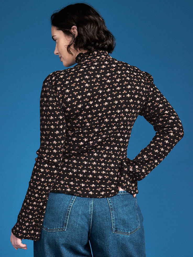 Image 2 of 6, Old Navy x Altuzarra Long-Sleeve Ribbed Fitted Top