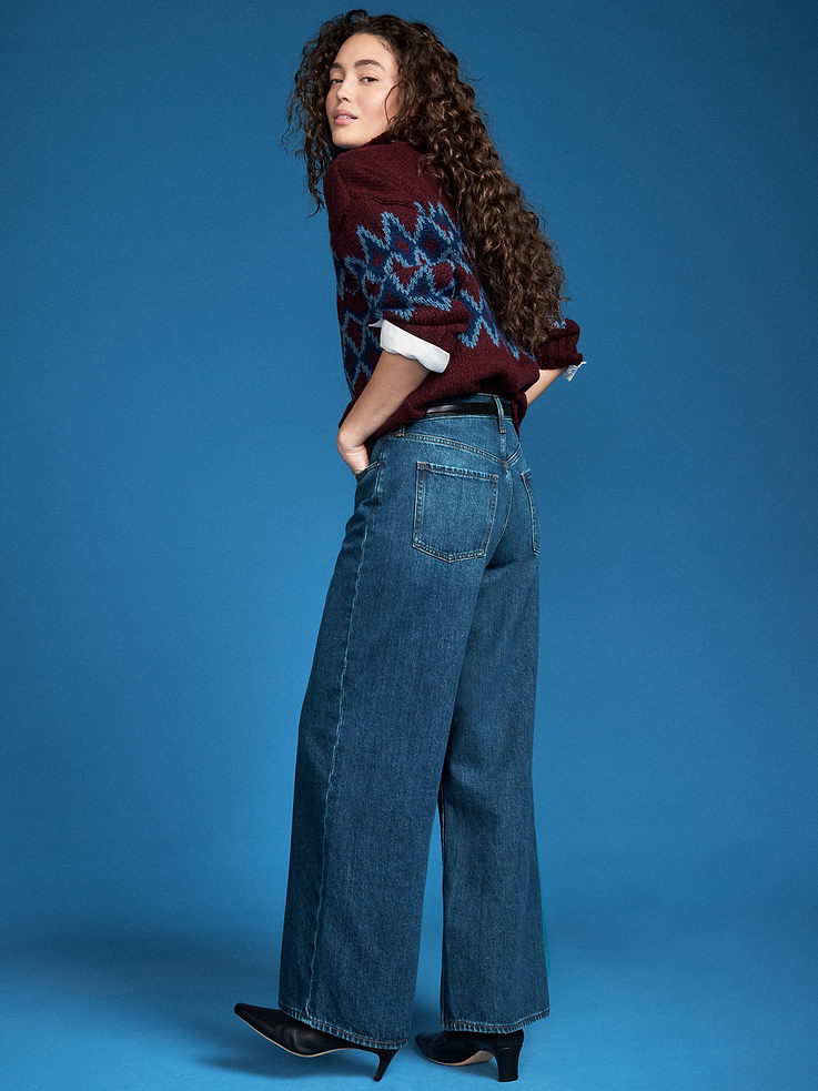 Image 3 of 8, Old Navy x Altuzarra High-Waisted Baggy Wide-Leg Jeans