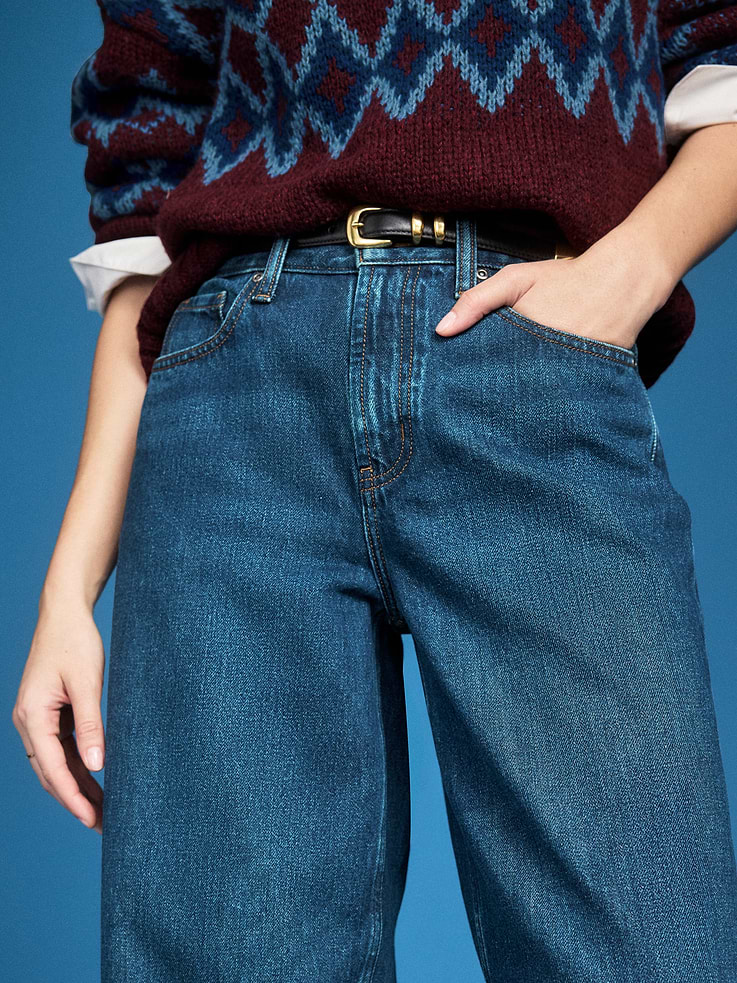 Image 4 of 8, Old Navy x Altuzarra High-Waisted Baggy Wide-Leg Jeans