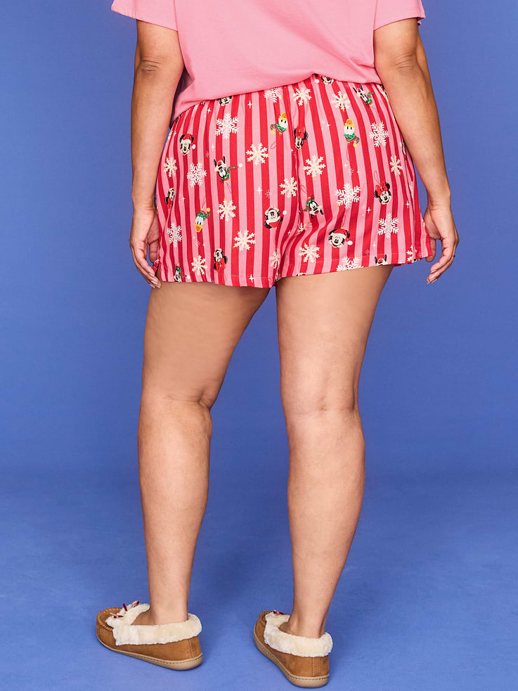 Image 8 of 8, Old Navy x Disney Flannel Boxer Pajama Shorts for Women, All-Access Cardmember