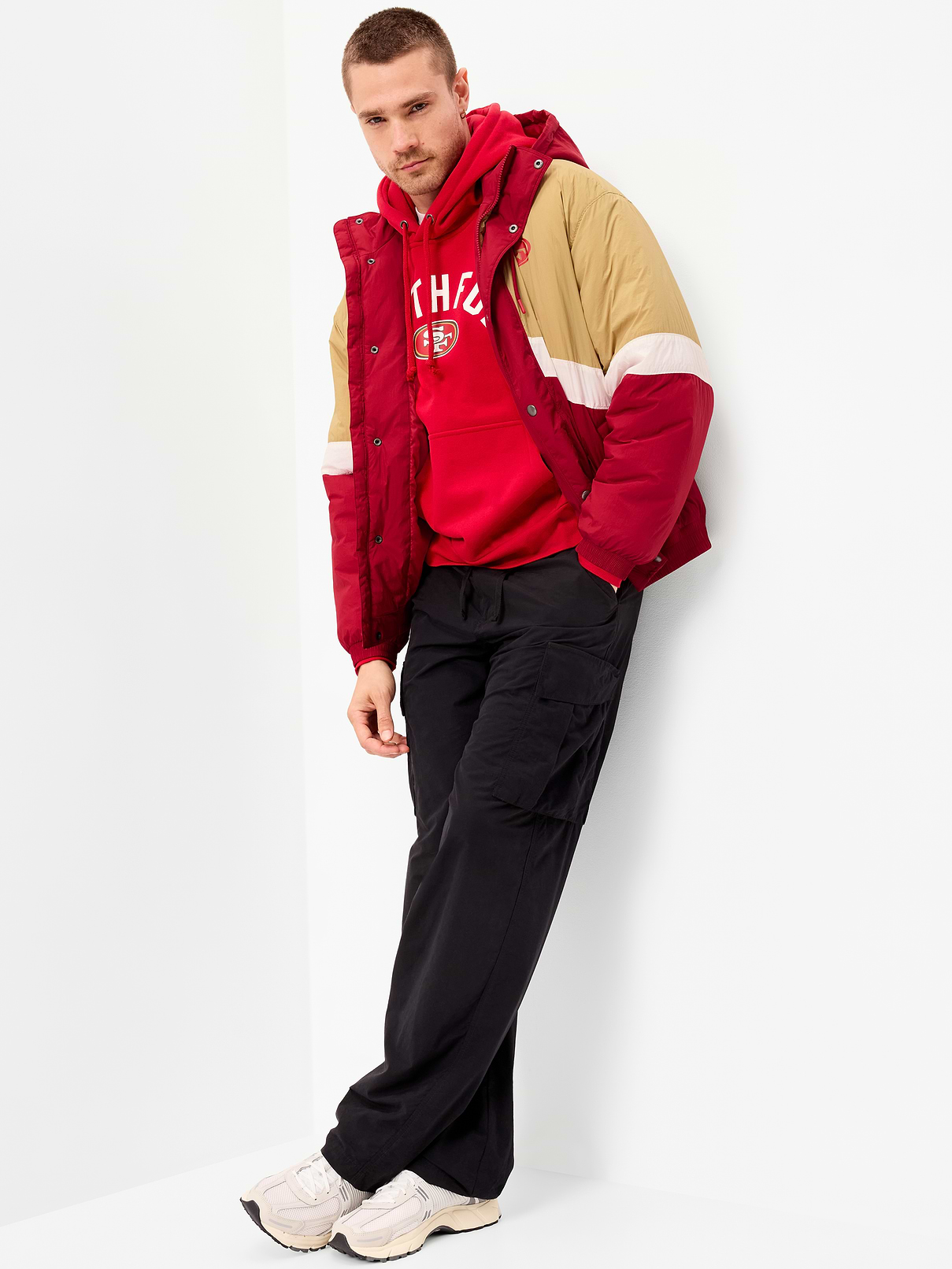 Image number 3 showing, San Francisco 49ers Oversized Jacket for Adults