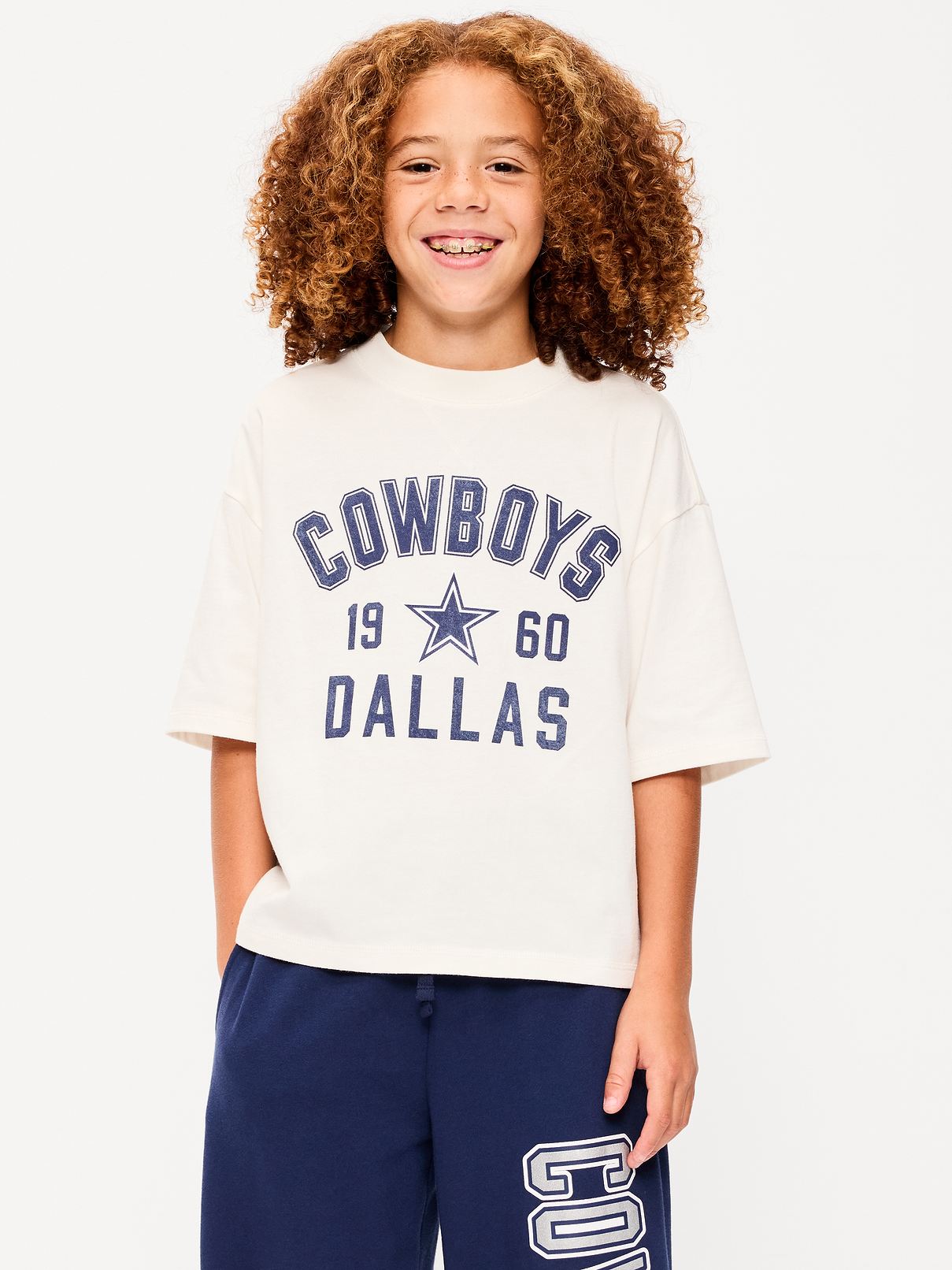 Image number 1 showing, Dallas Cowboys Oversized Boxy Graphic T-Shirt for Boys