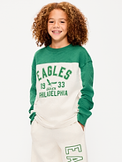 Image number 1 showing, Philadelphia Eagles Long-Sleeve Oversized Graphic Football T-Shirt for Boys