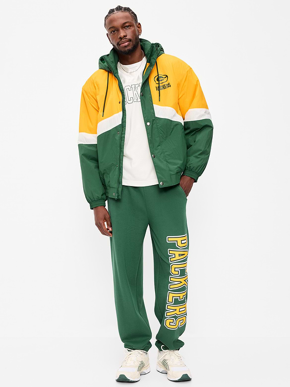 Green Bay Packers Baggy Jogger Sweatpants for Adults