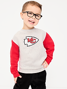 Image number 1 showing, Kansas City Chiefs Oversized Crew-Neck Sweatshirt for Toddler Boys