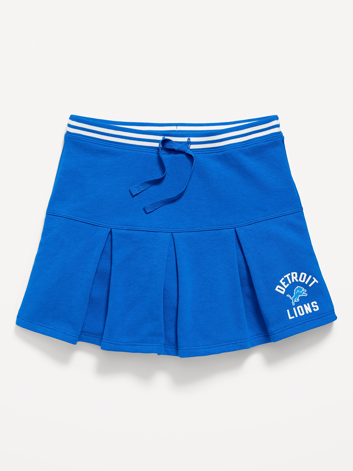 Image number 3 showing, Detroit Lions French Terry Pleated Skort for Girls