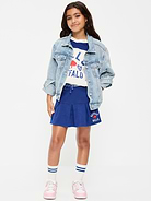 Image number 1 showing, Buffalo Bills French Terry Pleated Skort for Girls