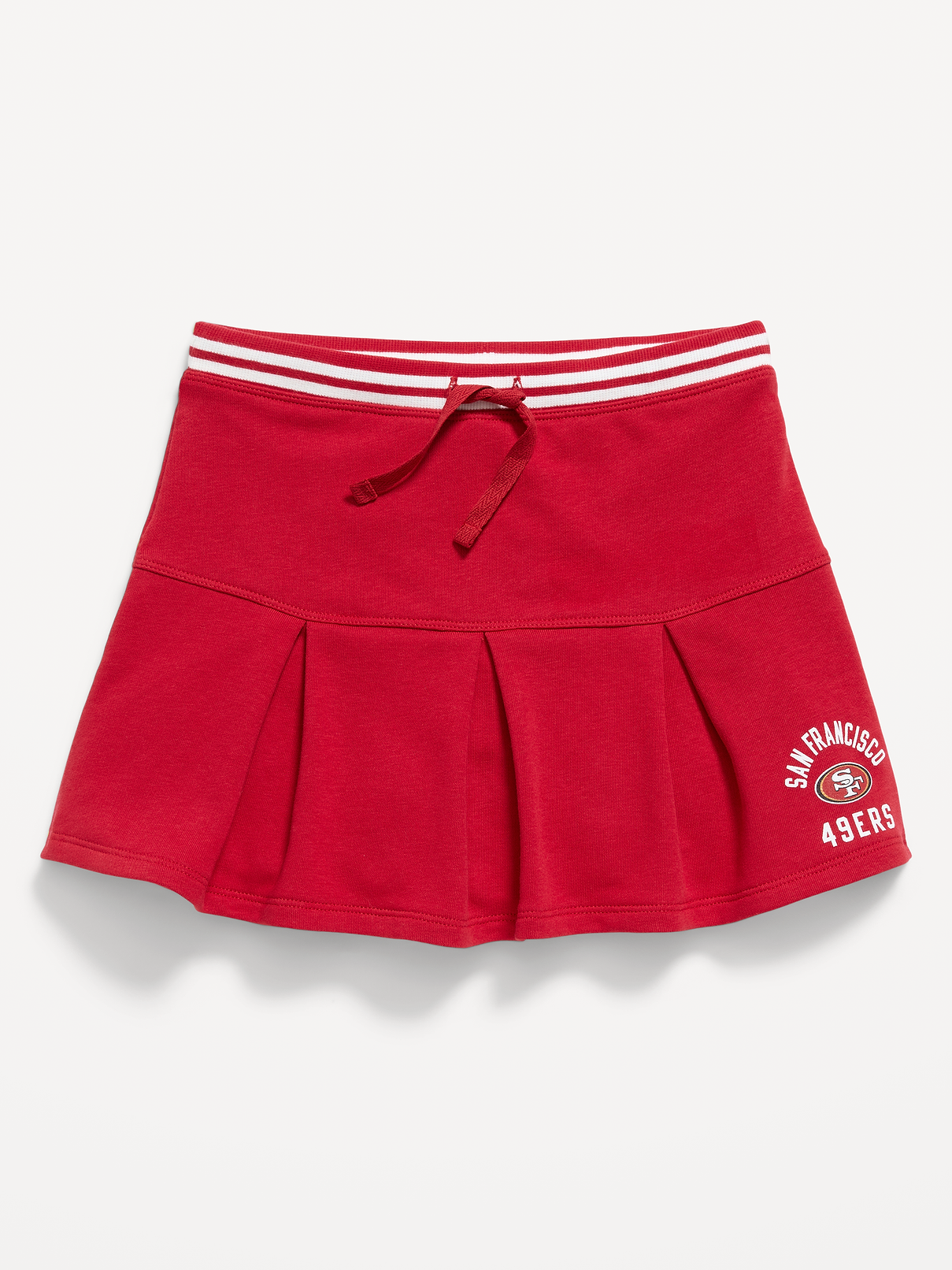 Image number 3 showing, San Francisco 49ers French Terry Pleated Skort for Girls