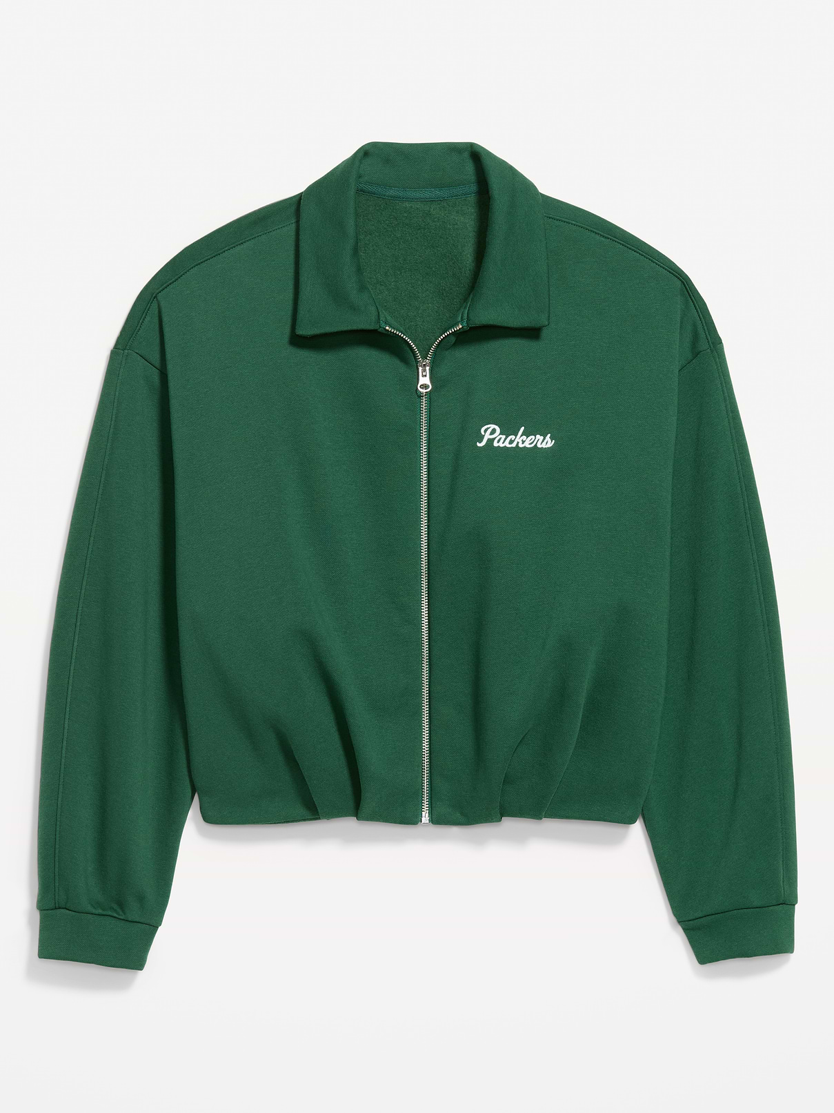 Image number 3 showing, Green Bay Packers Oversized Fleece Bomber Jacket for Women