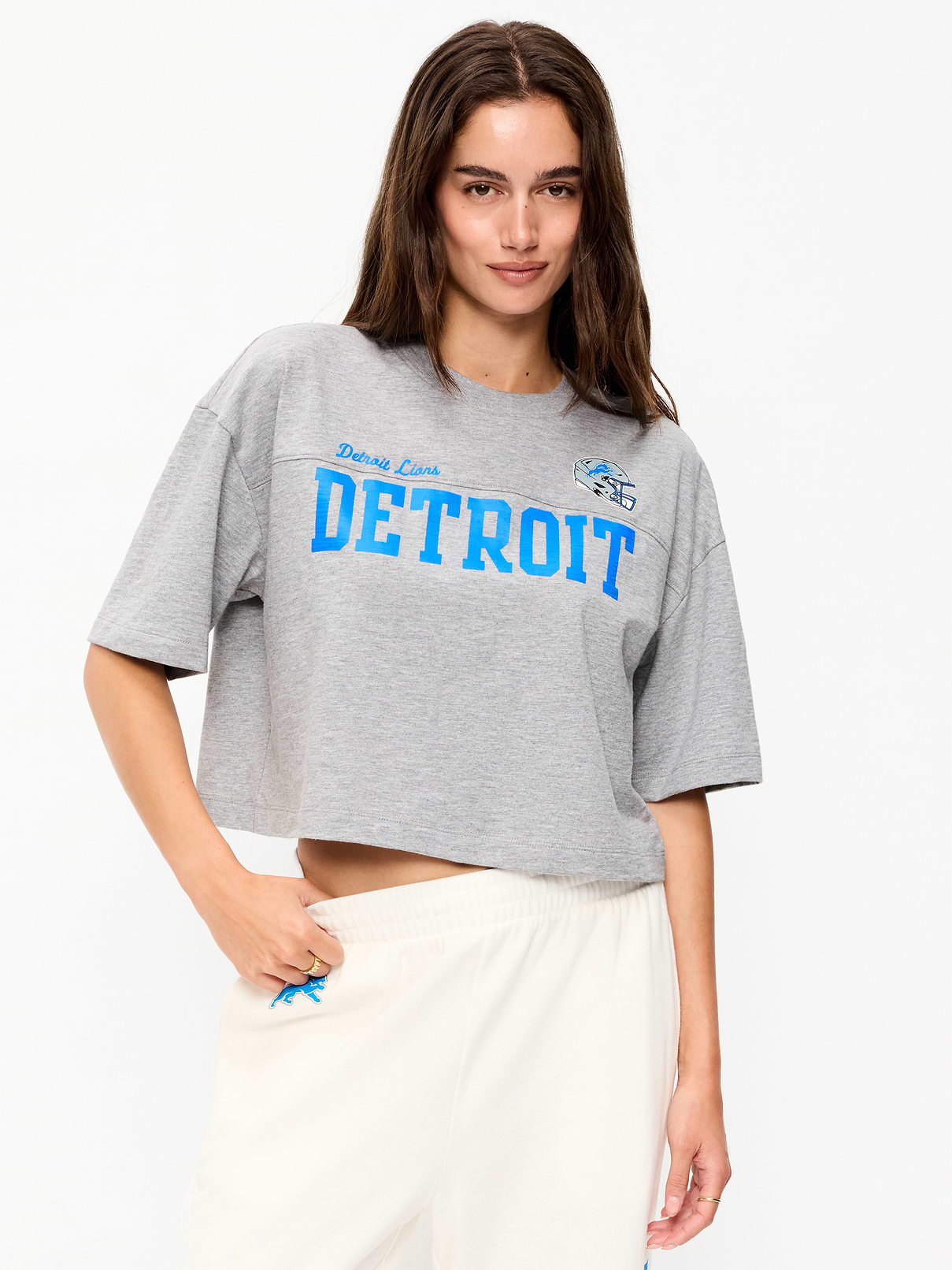 Image number 1 showing, Detroit Lions Vintage Oversized T-Shirt for Women