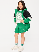 Image number 1 showing, Philadelphia Eagles French Terry Pleated Skort for Girls