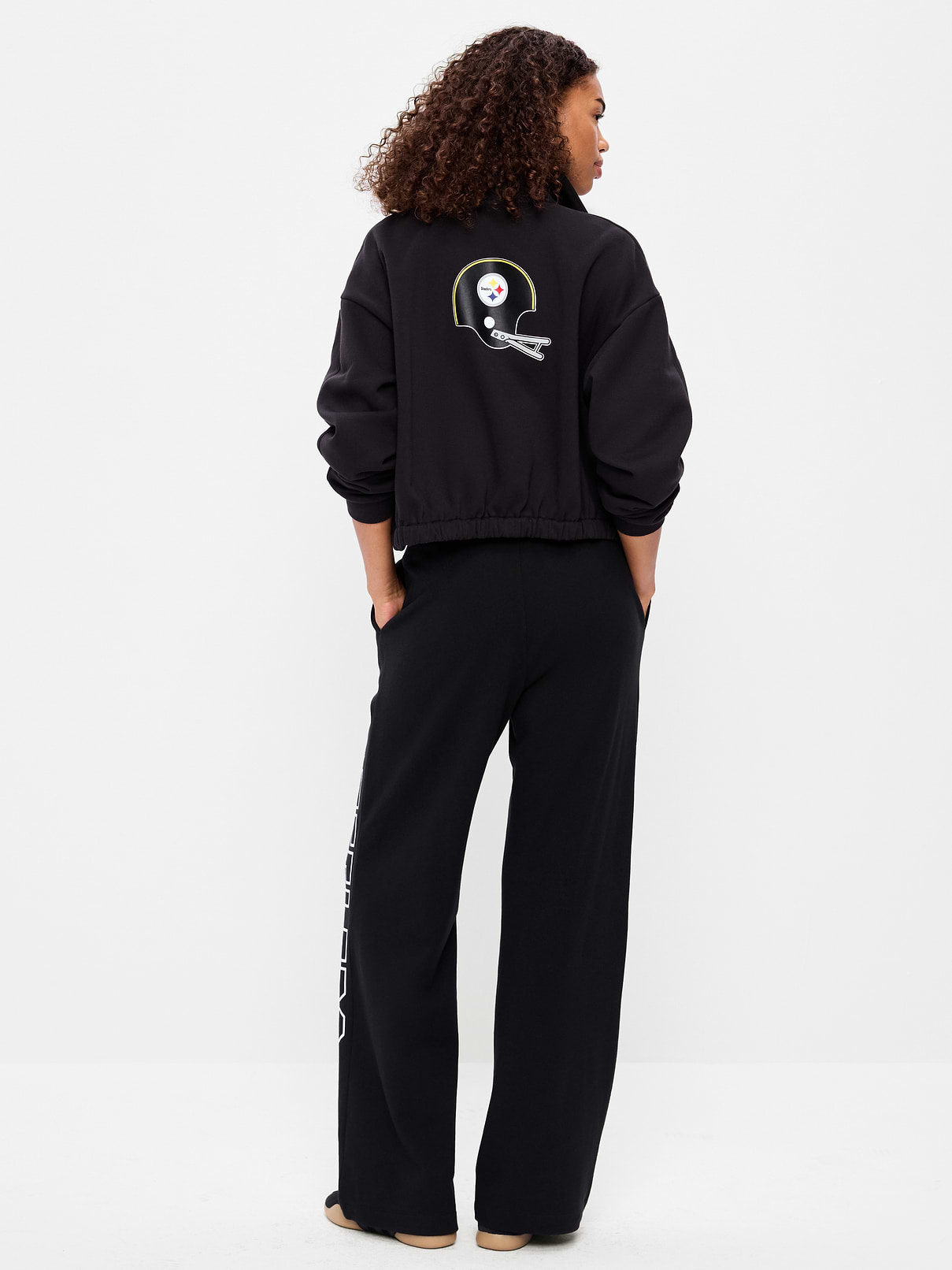 Image number 3 showing, Pittsburgh Steelers High-Waisted SoComfy Wide-Leg Sweatpants for Women