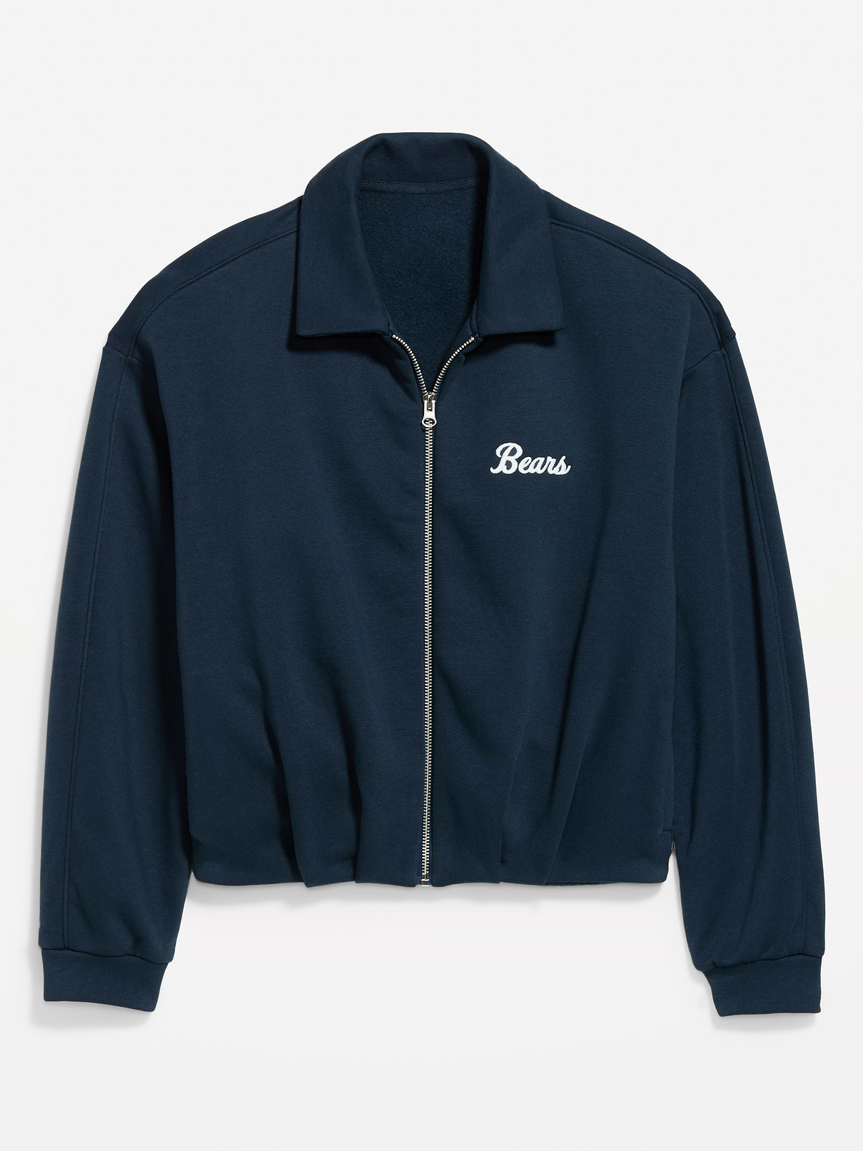 Image number 3 showing, Chicago Bears Oversized Fleece Bomber Jacket for Women