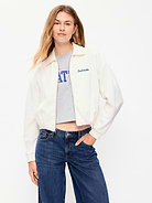 Image number 1 showing, Seattle Seahawks Oversized Fleece Bomber Jacket for Women