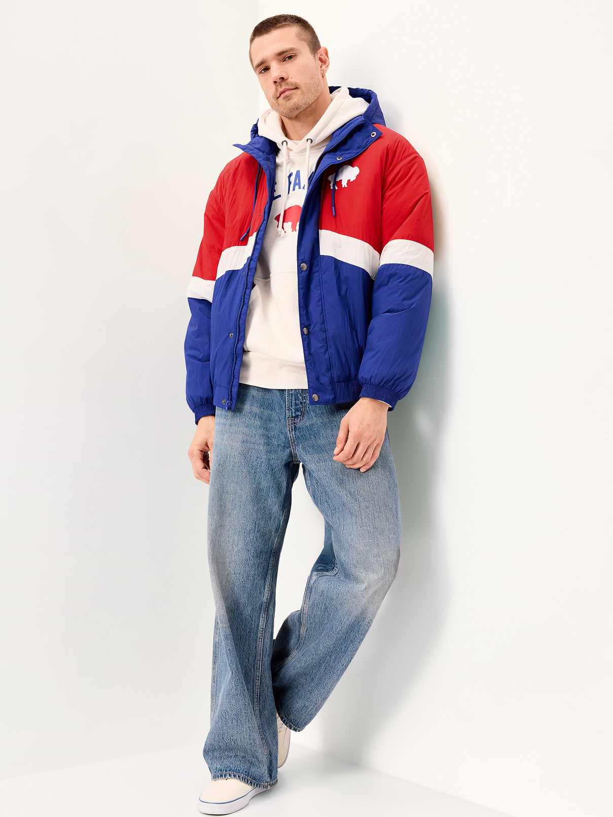 Image number 3 showing, Buffalo Bills Oversized Jacket for Adults
