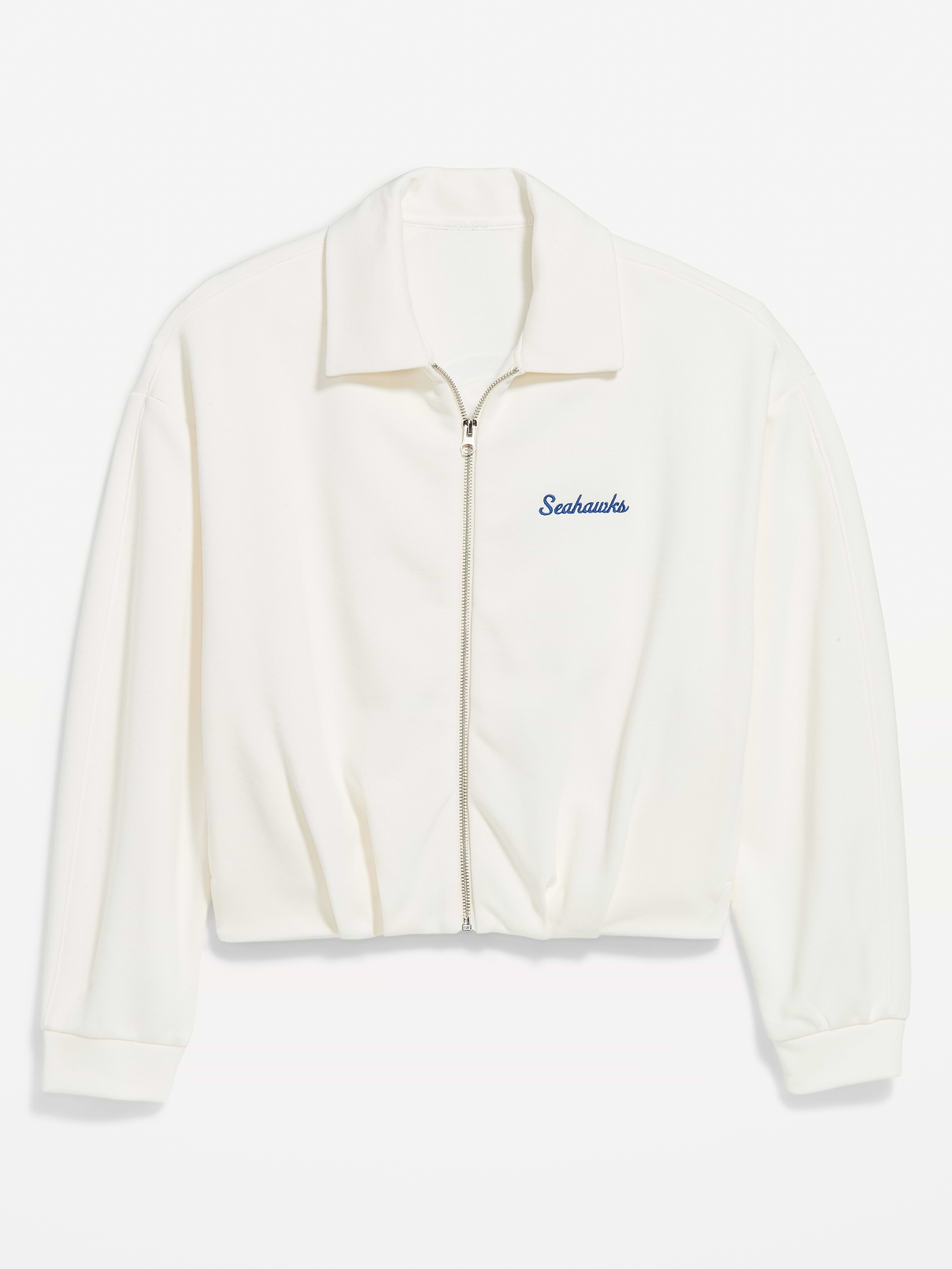 Image number 3 showing, Seattle Seahawks Oversized Fleece Bomber Jacket for Women