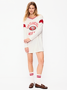 Image number 3 showing, San Francisco 49ers Oversized Mini Football Dress for Women