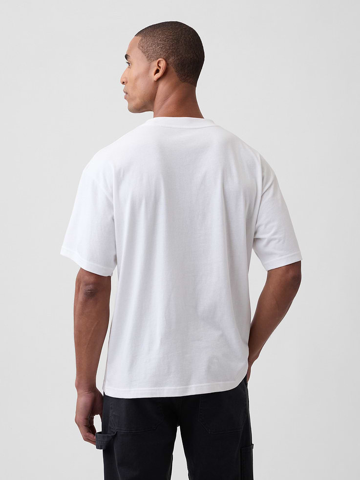 Image 2 of 5, Everyday Soft Relaxed Gap NYC Graphic T-Shirt