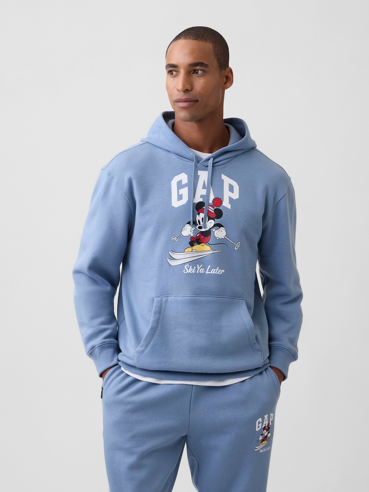 【激レア】00'sGENUS × DISNEY ダックパーカーLミッキー　デニム Gap × Disney Mickey Mouse Relaxed Logo Hoodie | Gap Factory