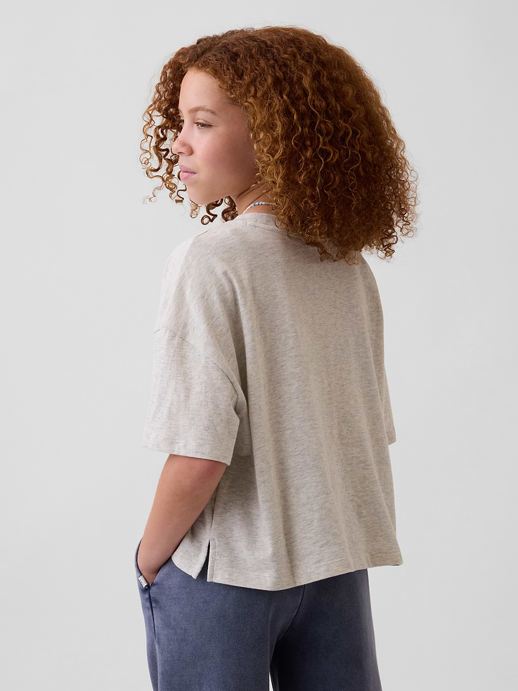 L'image numéro 3 présente T-shirt surdimensionné droit pour Enfant