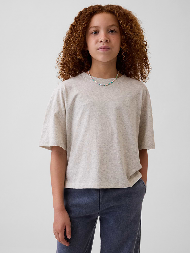 L'image numéro 1 présente T-shirt surdimensionné droit pour Enfant