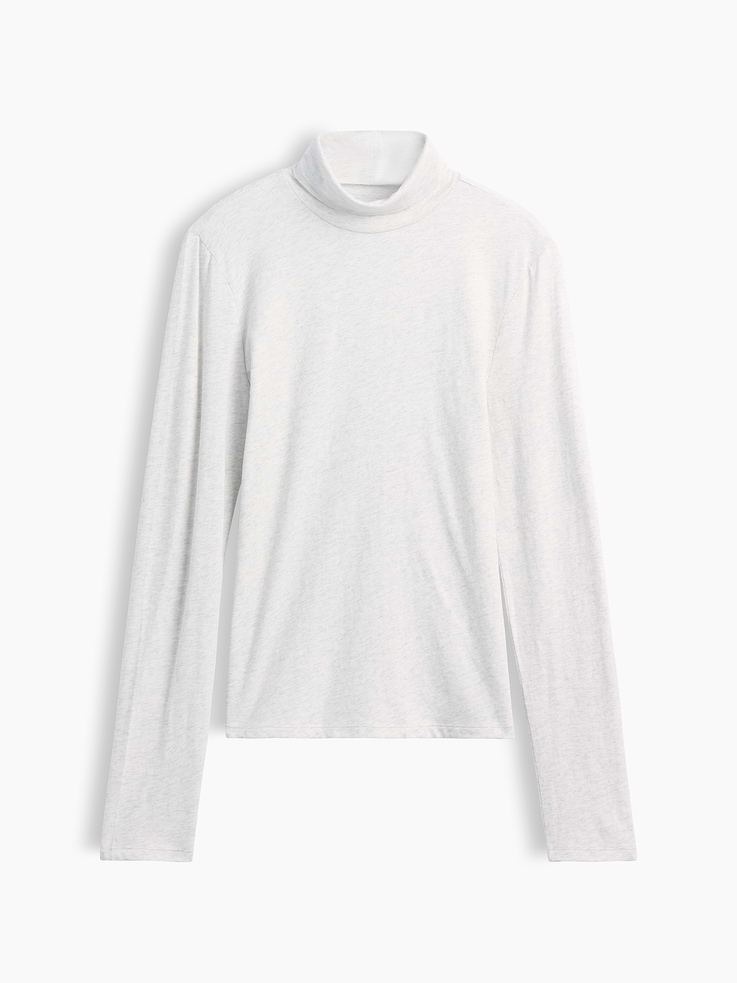 Image 6 of 6, 100% Cotton Authentic Turtleneck T-Shirt