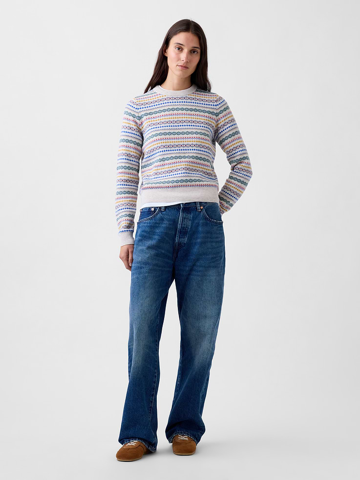 Image 2 of 5, CashSoft Crew Sweater