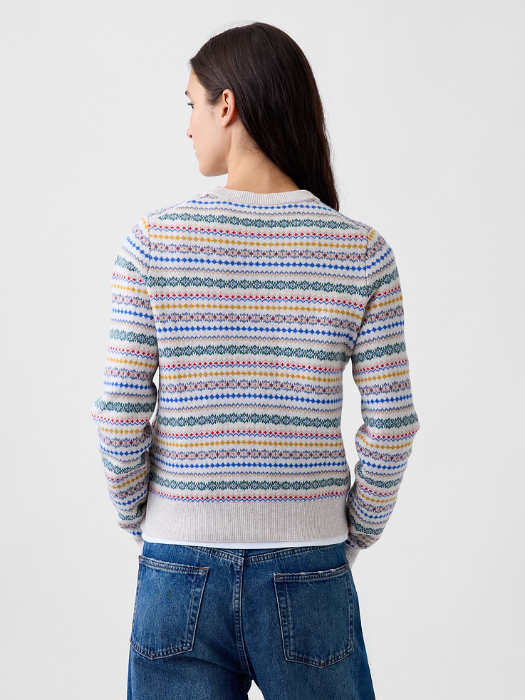 Image 3 of 5, CashSoft Crew Sweater