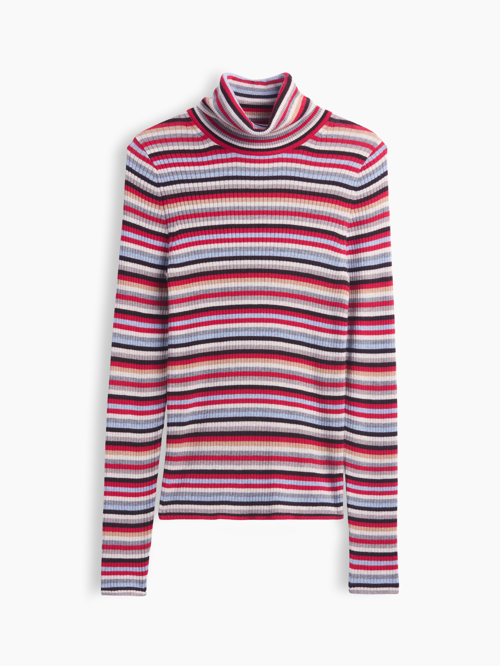 Image 5 of 5, Lightweight CashSoft Rib Turtleneck Sweater
