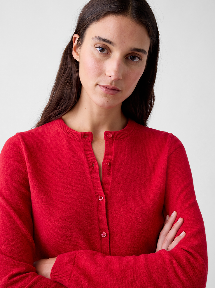 Image number 4 showing, CashSoft Crop Cardigan